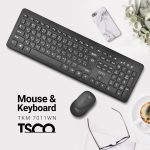 کیبورد و ماوس تسکو مدل TKM 7011WN سوئیچ ممبران، Full-Size | مشکی | گارانتی 12 ماهه توسن سیستم