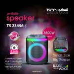 اسپیکر بلوتوثی تسکو مدل TS 23456 | مشکی | گارانتی 12 ماهه توسن سیستم