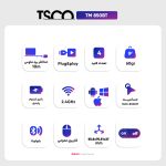 ماوس بی سیم تسکو مدل TM 850BT | مشکی | گارانتی 12 ماهه توسن سیستم