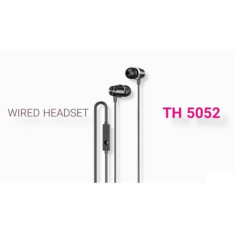 هندزفری تسکو مدل TH 5052 | مشکی | گارانتی 12 ماهه توسن سیستم