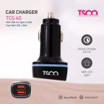 شارژر فندکی 30 وات تسکو مدل TCG 40 | مشکی | گارانتی 12 ماهه توسن سیستم