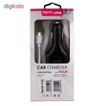شارژر فندکی تسکو مدل TCG 20 به همراه کابل تبدیل MicroUSB | سفید | گارانتی 12 ماهه توسن سیستم