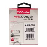 شارژر دیواری تسکو مدل TTC 46 به همراه کابل تبدیل microUSB | سفید | گارانتی 12 ماهه توسن سیستم