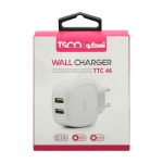 شارژر دیواری تسکو مدل TTC 46 به همراه کابل تبدیل microUSB | سفید | گارانتی 12 ماهه توسن سیستم