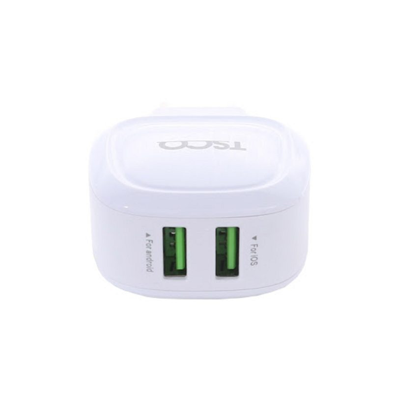 شارژر دیواری تسکو مدل TTC 46 به همراه کابل تبدیل microUSB | سفید | گارانتی 12 ماهه توسن سیستم