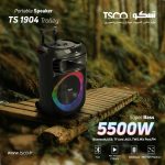 اسپیکر بلوتوثی قابل حمل تسکو مدل TS 1904 | مشکی | گارانتی 18 ماهه توسن سیستم