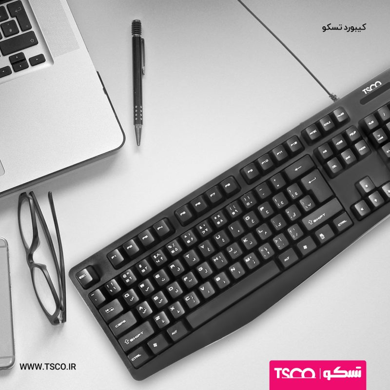 کیبورد تسکو مدل TK 8030/KB1806 | مشکی | گارانتی 12 ماهه توسن سیستم