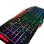 کیبورد گیمینگ تسکو مدل GK 8123، سوییچ ممبران، Full-Size، نورپردازی LED RGB | مشکی | گارانتی 12 ماهه توسن سیستم