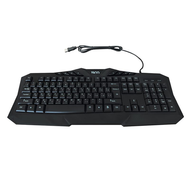 کیبورد تسکو مدل TK 8020N، سوییچ ممبران، Full-Size | مشکی | گارانتی 12 ماهه توسن سیستم