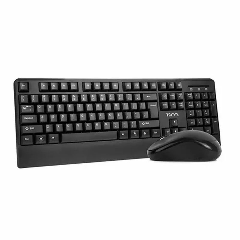کیبورد بی‌ سیم تسکو مدل TK 7003w با حروف فارسی | مشکی | گارانتی 12 ماهه توسن سیستم