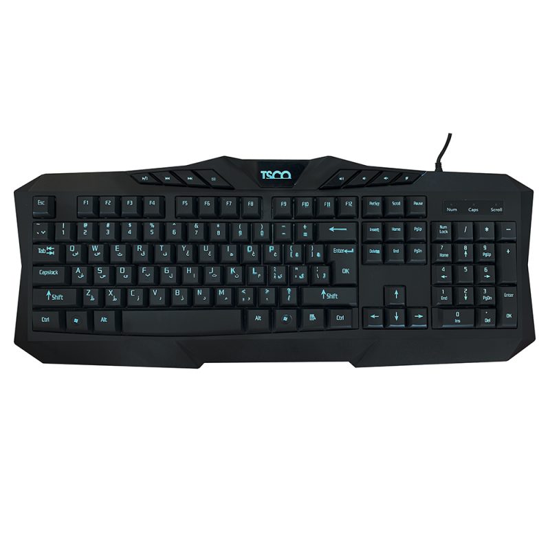 کیبورد تسکو مدل TK 8020N، سوییچ ممبران، Full-Size | مشکی | گارانتی 12 ماهه توسن سیستم