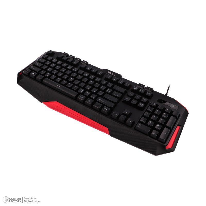 کیبورد گیمینگ تسکو مدل GKM 8205 به همراه موس، Full-size، نورپردازی RGB | مشکی | گارانتی 12 ماهه توسن سیستم