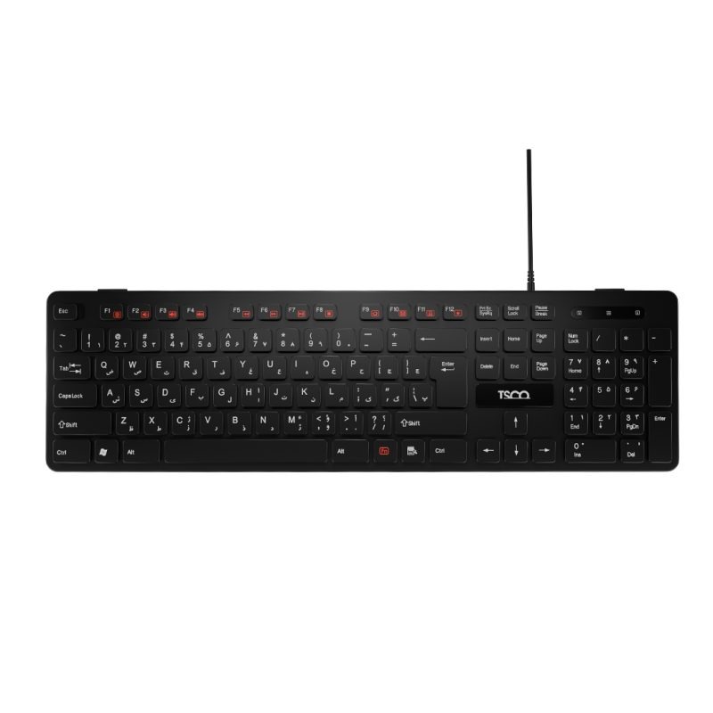 کیبورد تسکو مدل TK 8045 | مشکی | گارانتی 12 ماهه توسن سیستم