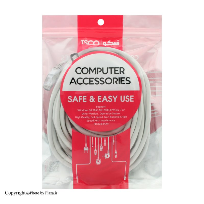 کابل شبکه CAT6 تسکو مدل TNC610  | 1 متر | سرویس ویژه دیجی کالا: 7 روز تضمین بازگشت کالا