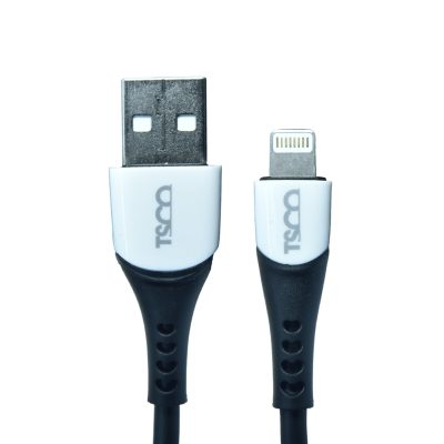 کابل تبدیل USB به لایتنینگ تسکو مدل TCI 450 طول 1 متر | مشکی | گارانتی 12 ماهه توسن سیستم