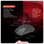 ماوس مخصوص بازی تسکو مدل GM 790 | مشکی | گارانتی 12 ماهه توسن سیستم
