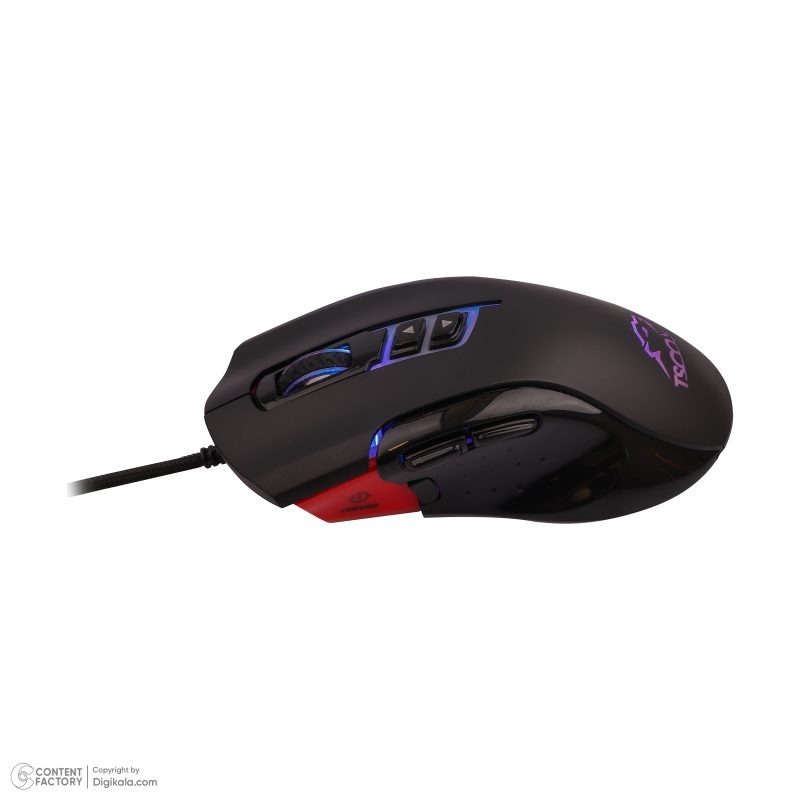 کیبورد گیمینگ تسکو مدل GKM 8205 به همراه موس، Full-size، نورپردازی RGB | مشکی | گارانتی 12 ماهه توسن سیستم