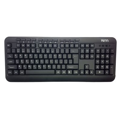 کیبورد تسکو مدل TKM 8011، سوئیچ ممبران، Full Size | مشکی | گارانتی 12 ماهه توسن سیستم