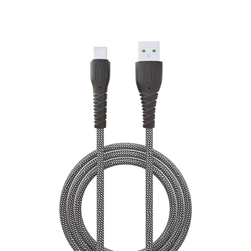 کابل تبدیل USB به USB-C تسکو مدل TCC201 طول 1 متر‎ | مشکی | گارانتی 12 ماهه توسن سیستم