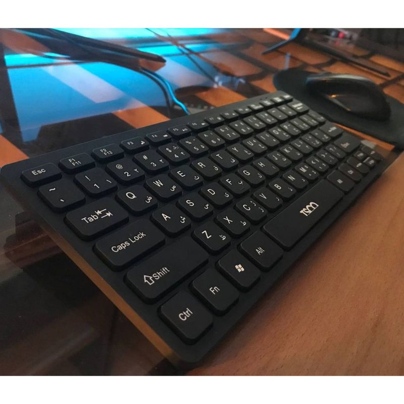 کیبورد تسکو مدل TK 8037، سوییچ ممبران، Tenkeyless | مشکی | گارانتی 12 ماهه توسن سیستم