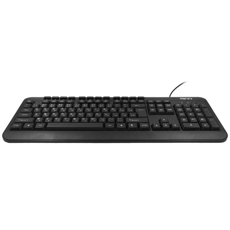 کیبورد تسکو مدل TKM 8011، سوئیچ ممبران، Full Size | مشکی | گارانتی 12 ماهه توسن سیستم