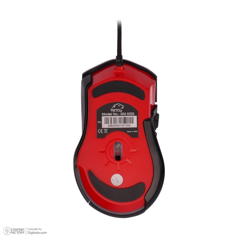 کیبورد گیمینگ تسکو مدل GKM 8205 به همراه موس، Full-size، نورپردازی RGB | مشکی | گارانتی 12 ماهه توسن سیستم