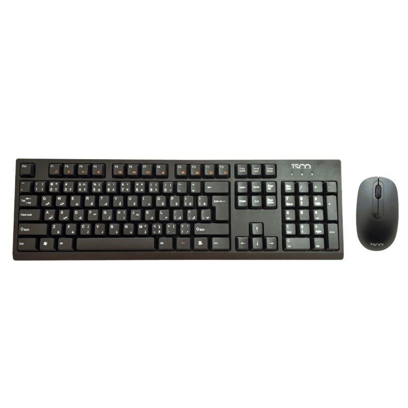 کیبورد و موس بی سیم تسکو مدل TKM 7019W | مشکی | گارانتی 12 ماهه توسن سیستم
