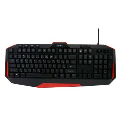 کیبورد گیمینگ تسکو مدل GK 8123، سوییچ ممبران، Full-Size، نورپردازی LED RGB | مشکی | گارانتی 12 ماهه توسن سیستم