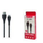 کابل تبدیل USB به USB-C تسکو مدل TCC201 طول 1 متر‎ | مشکی | گارانتی 12 ماهه توسن سیستم
