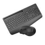 کیبورد و ماوس بی سیم تسکو مدل TKM 7025W | مشکی | گارانتی 12 ماهه توسن سیستم