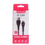 کابل تبدیل USB به USB-C تسکو مدل TCC201 طول 1 متر‎ | مشکی | گارانتی 12 ماهه توسن سیستم