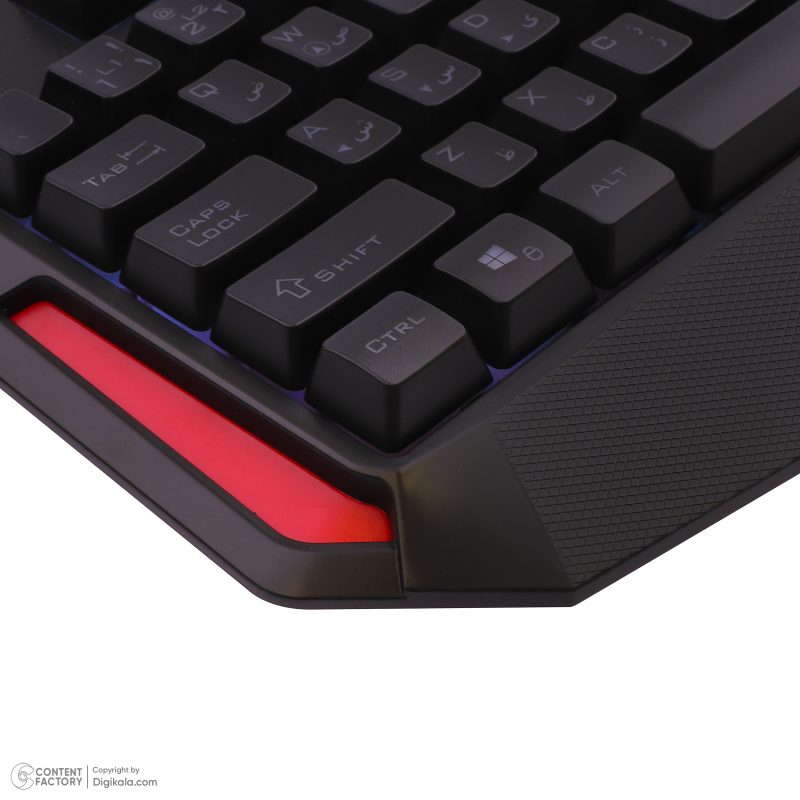 کیبورد گیمینگ تسکو مدل GKM 8205 به همراه موس، Full-size، نورپردازی RGB | مشکی | گارانتی 12 ماهه توسن سیستم