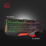 کیبورد گیمینگ تسکو مدل GKM 8205 به همراه موس، Full-size، نورپردازی RGB | مشکی | گارانتی 12 ماهه توسن سیستم