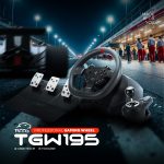 فرمان و پدال گیمینگ تسکو مدل TGW 195 | مشکی | گارانتی 12 ماهه توسن سیستم