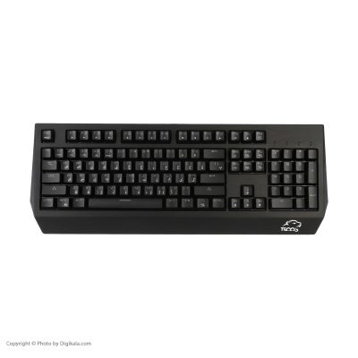کیبورد مخصوص بازی تسکو مدل GK 8127، سوییچ مکانیکال قهوه ای، Full-Size، نورپردازی RGB | مشکی | گارانتی 12 ماهه توسن سیستم