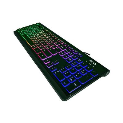 کیبورد گیمینگ تسکو مدل TK 8031، سوییچ ممبران، Full-Size، نورپردازی RGB | مشکی | گارانتی 12 ماهه توسن سیستم