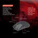 ماوس مخصوص بازی تسکو مدل GM 790 | مشکی | گارانتی 12 ماهه توسن سیستم