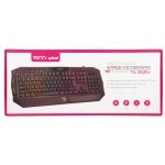 کیبورد گیمینگ تسکو مدل TK 8124، سوییچ ممبران، Full-Size، نورپردازی RGB LED | مشکی | گارانتی 12 ماهه توسن سیستم