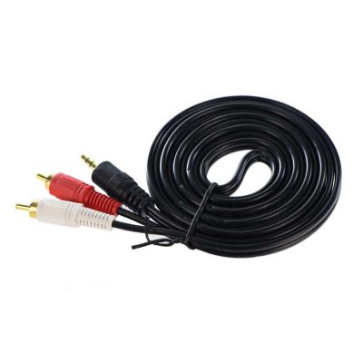 کابل تبدیل جک 3.5 میلی متری به RCA تسکو مدل TC-81 طول 2 متر | مشکی | گارانتی 12 ماهه توسن سیستم