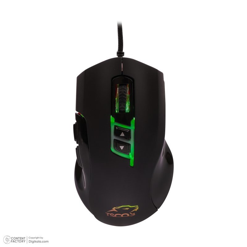 کیبورد گیمینگ تسکو مدل GKM 8205 به همراه موس، Full-size، نورپردازی RGB | مشکی | گارانتی 12 ماهه توسن سیستم