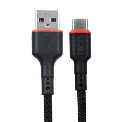 کابل تبدیل USB به USB-C تسکو مدل TCC105 طول 1 متر  | مشکی | گارانتی 12 ماهه توسن سیستم