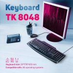 کیبورد تسکو مدل TK 8048 | مشکی | گارانتی 12 ماهه توسن سیستم