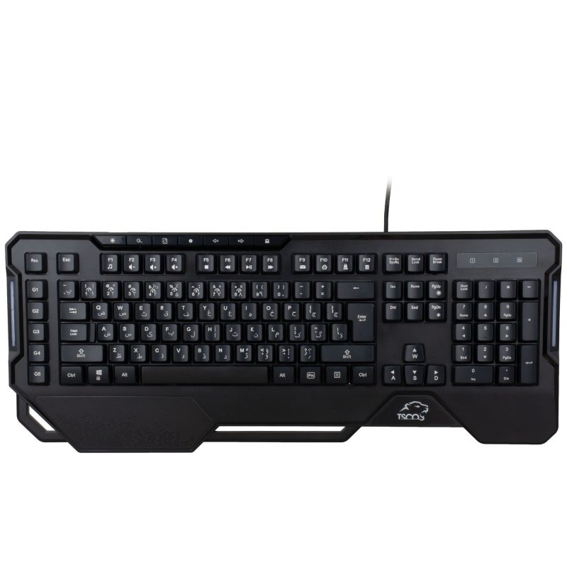 کیبورد گیمینگ تسکو مدل GK 8126، سوییچ ممبران، Full-Size، نورپردازی RGB | مشکی | گارانتی 12 ماهه توسن سیستم