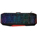 کیبورد گیمینگ تسکو مدل GK 8123، سوییچ ممبران، Full-Size، نورپردازی LED RGB | مشکی | گارانتی 12 ماهه توسن سیستم