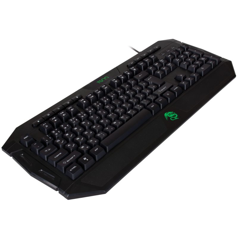 کیبورد گیمینگ تسکو مدل TK 8124، سوییچ ممبران، Full-Size، نورپردازی RGB LED | مشکی | گارانتی 12 ماهه توسن سیستم