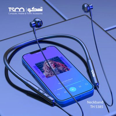 هدفون بلوتوثی تسکو مدل TH 5385 | مشکی | گارانتی 12 ماهه توسن سیستم