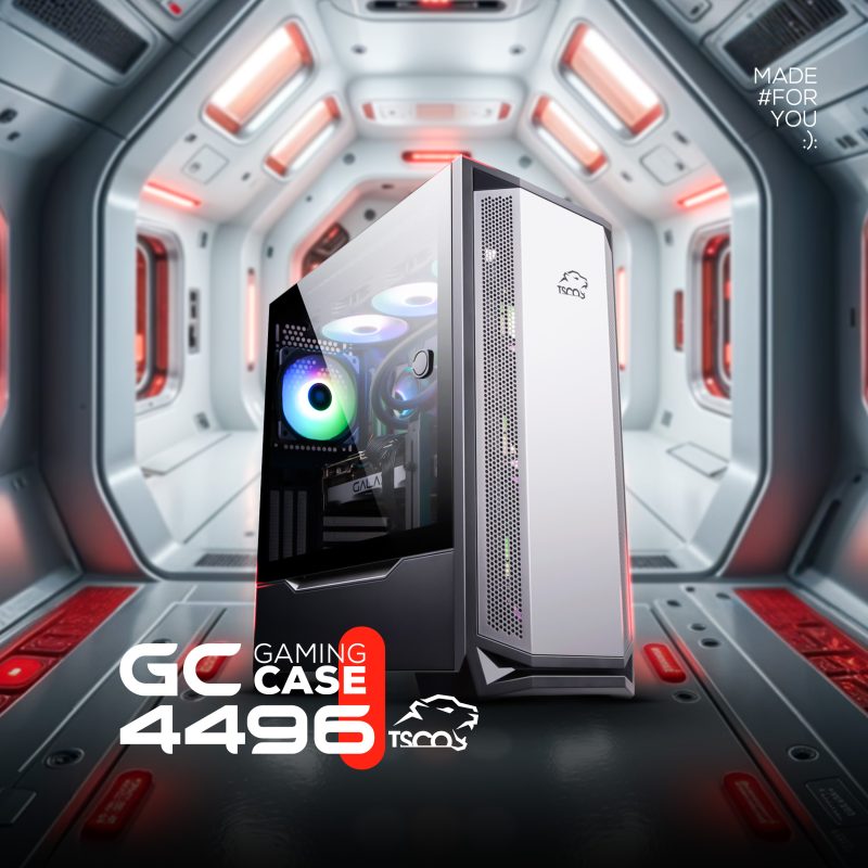 کیس کامپیوتر گیمینگ تسکو مدل GC 4496 | گارانتی 12 ماهه توسن سیستم