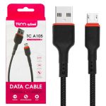 کابل تبدیل USB به microUSB تسکو TC A105 طول 1 متر | مشکی | گارانتی 12 ماهه توسن سیستم
