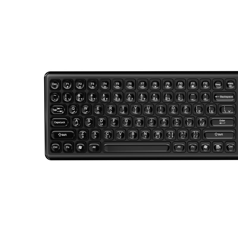 کیبورد بی سیم تسکو مدل TK 7005W | مشکی | گارانتی 12 ماهه توسن سیستم