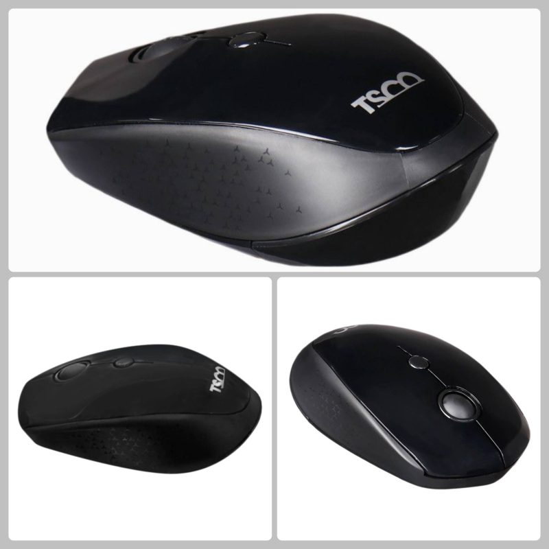 ماوس بی سیم تسکو مدل TM 729W | مشکی | گارانتی 12 ماهه توسن سیستم